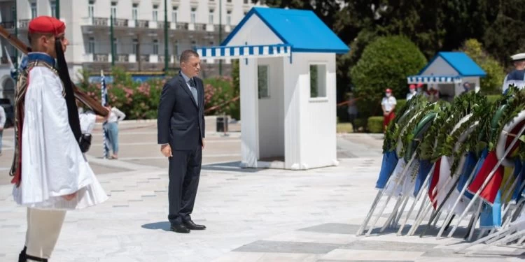 Αλκιβιάδης Στεφανής: Τίμησε τους πεσόντες στην τουρκική εισβολή της Κύπρου